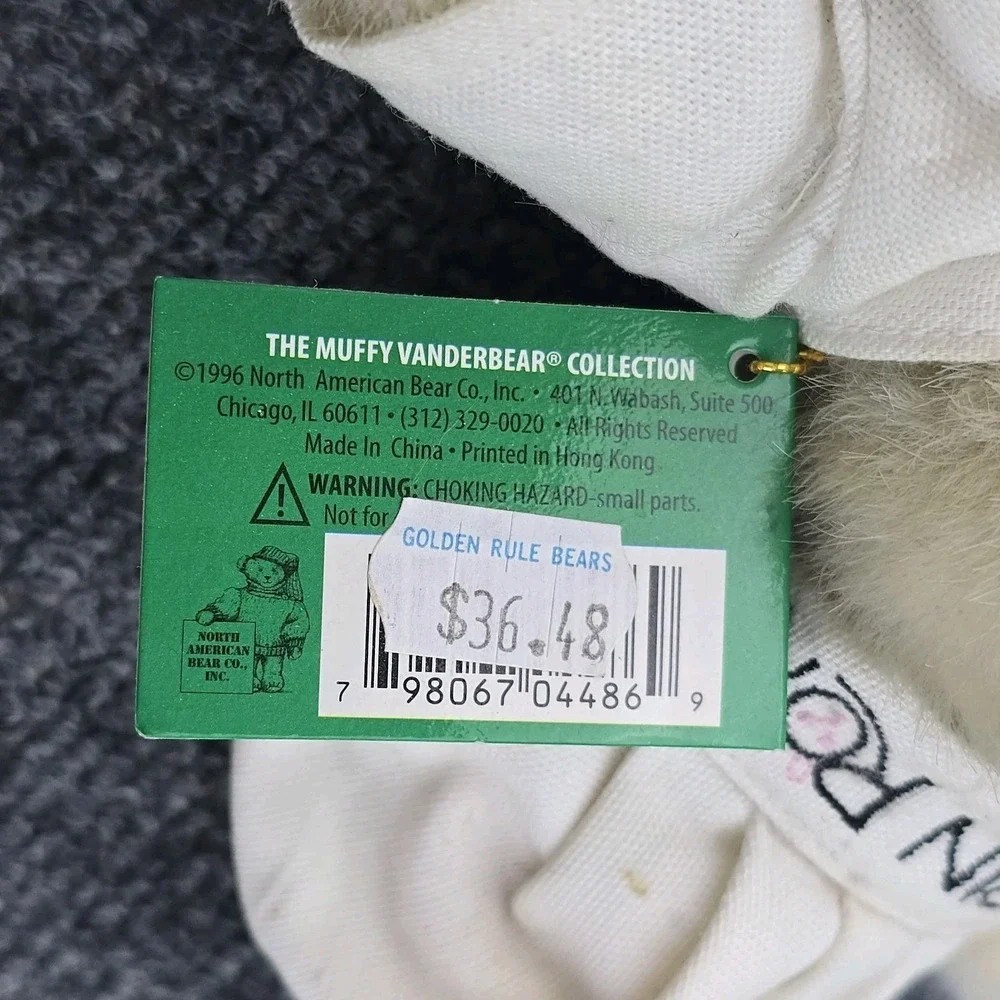 Vintage Muffy‎ VanderBear Le Lapin Rotund Chef Bunny Bear 1996 Plush 10